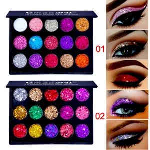 CMAADU Glitter Eye Shadow Palette 15 Colors Matte Makeup Eye Shadow Palette.
